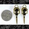 Bronze Finish Faux Raven Skull Pendants - Set of Two - ZB-P15